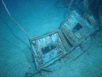 Boat crutches used to support ship's boats